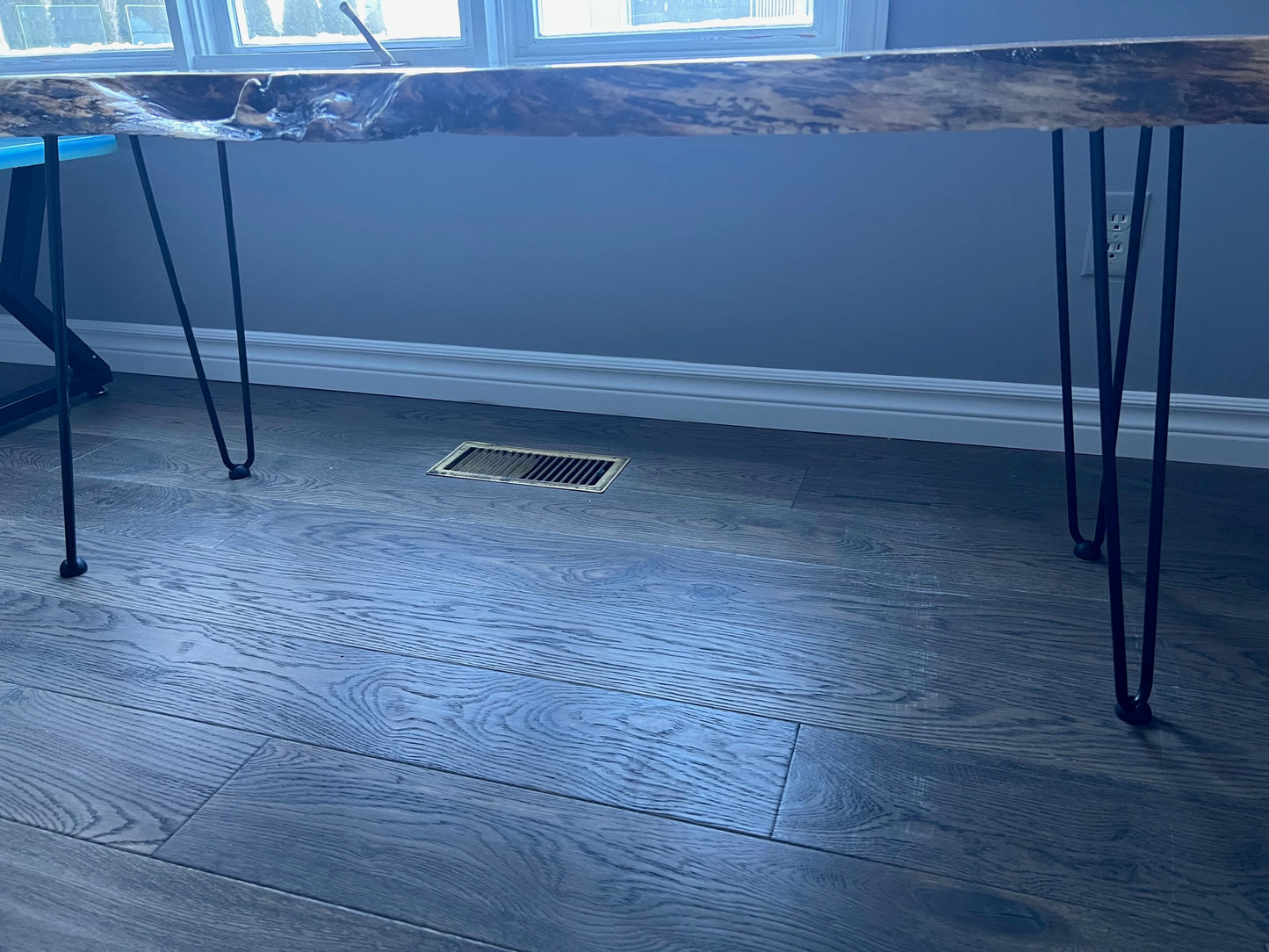 Epoxy wood table/bench