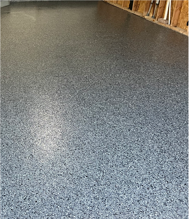 Flake flooring for garages, steps, patios...